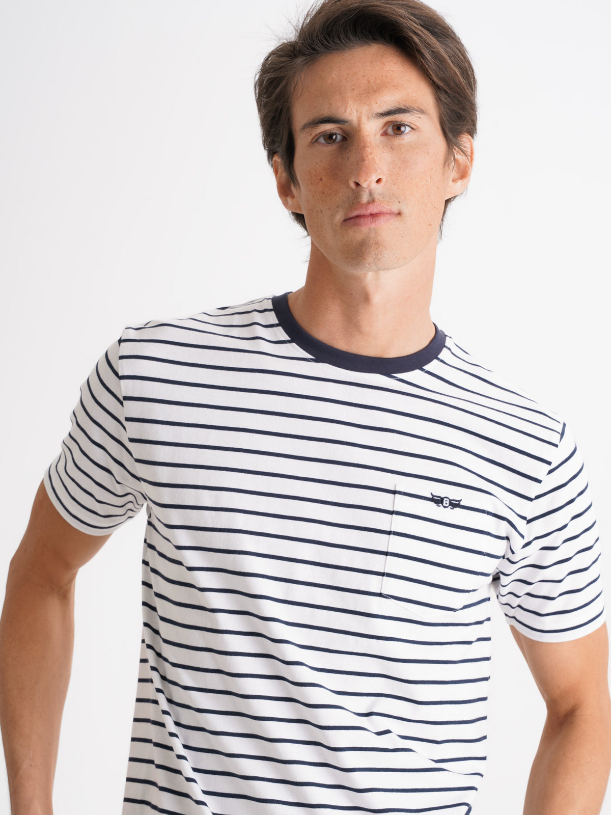 Mr. Blue Camiseta 100% Algodón Azul