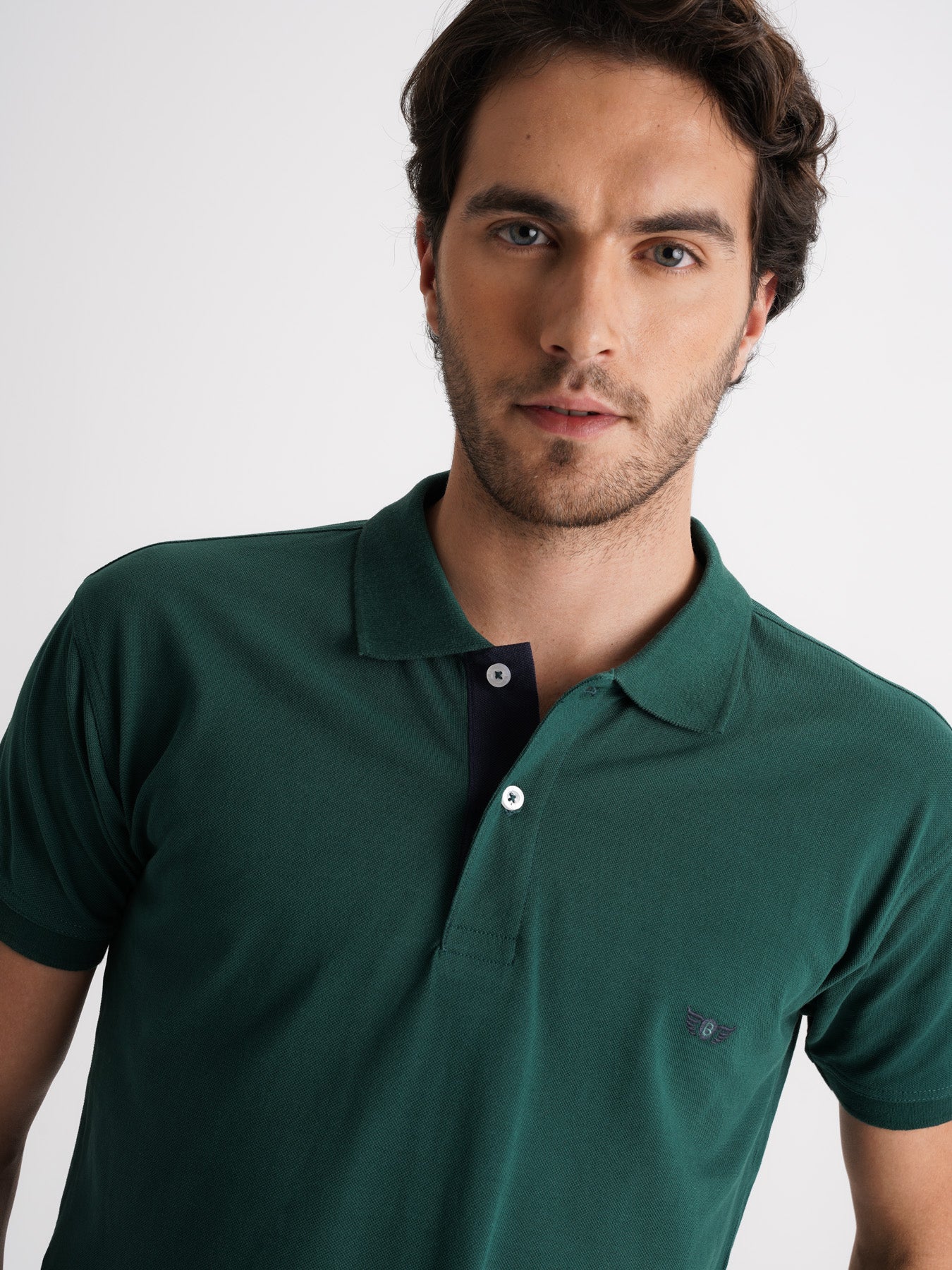 Polo Regular Fit Piquet Verde Mr. Blue