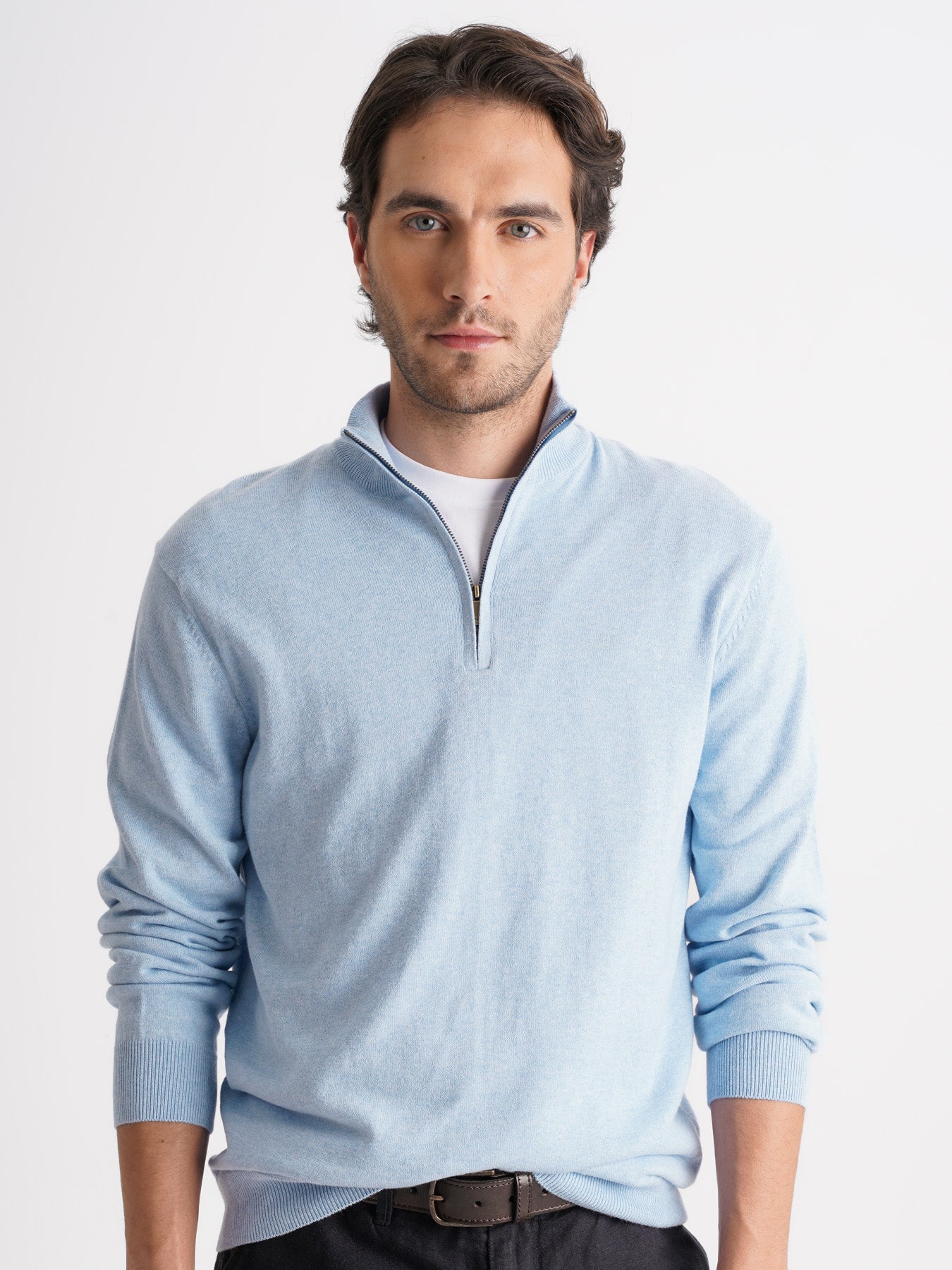 Pullover Caxemira Fino Azul Mr. Blue