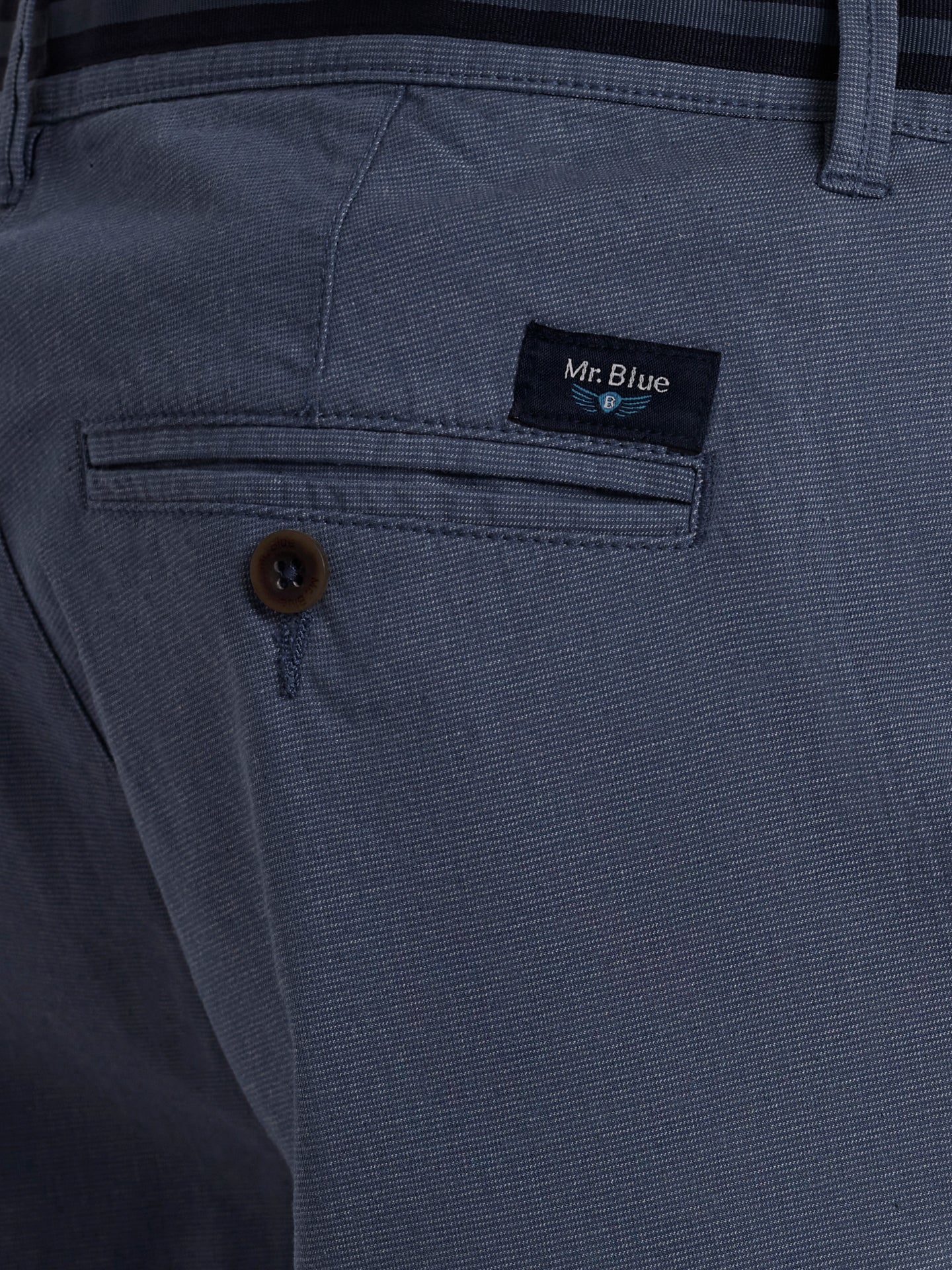 Calças Chinos Slim Fit Azuis Mr. Blue