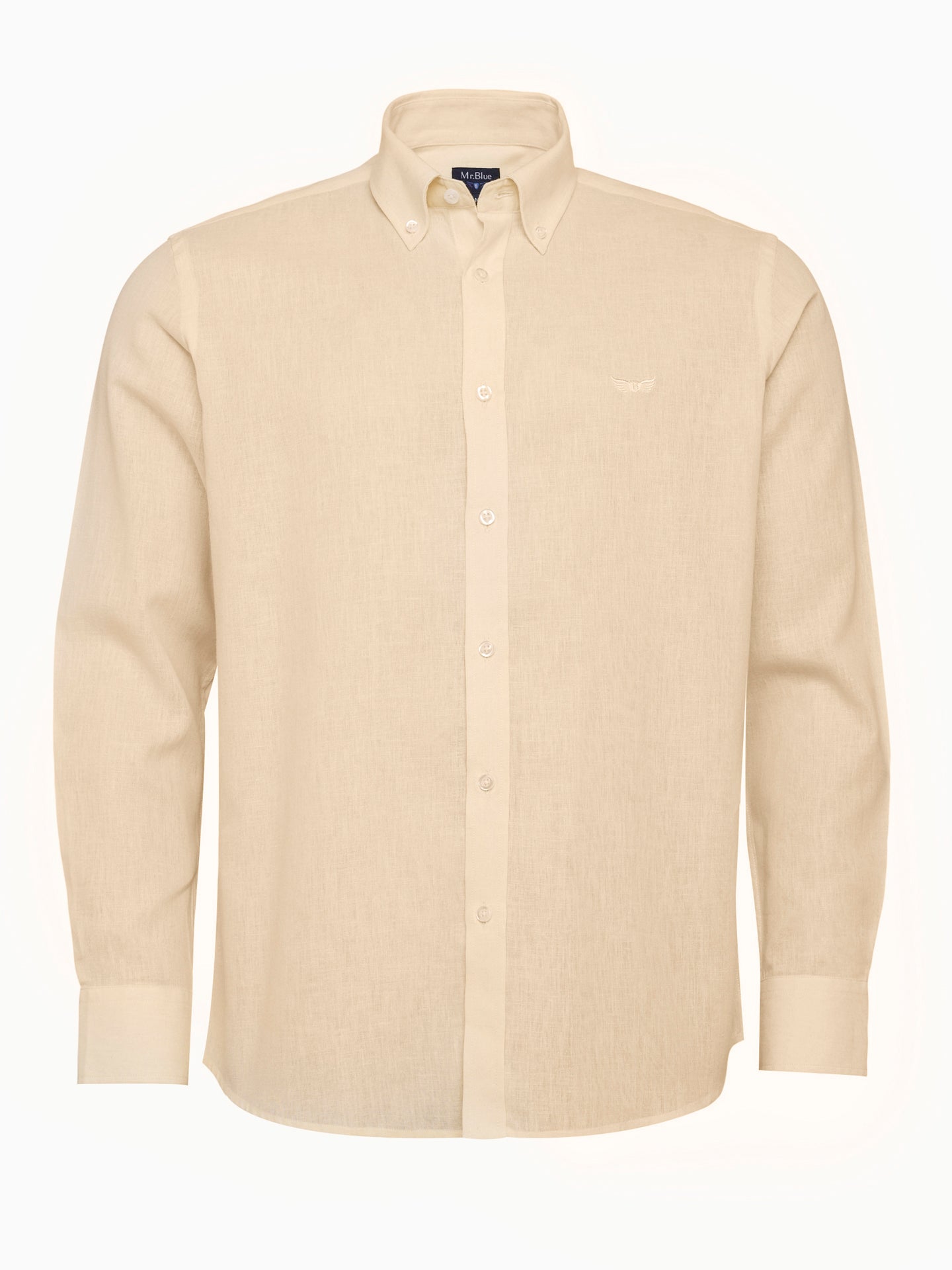 Camisa Regular Fit Linho Amarela Mr. Blue