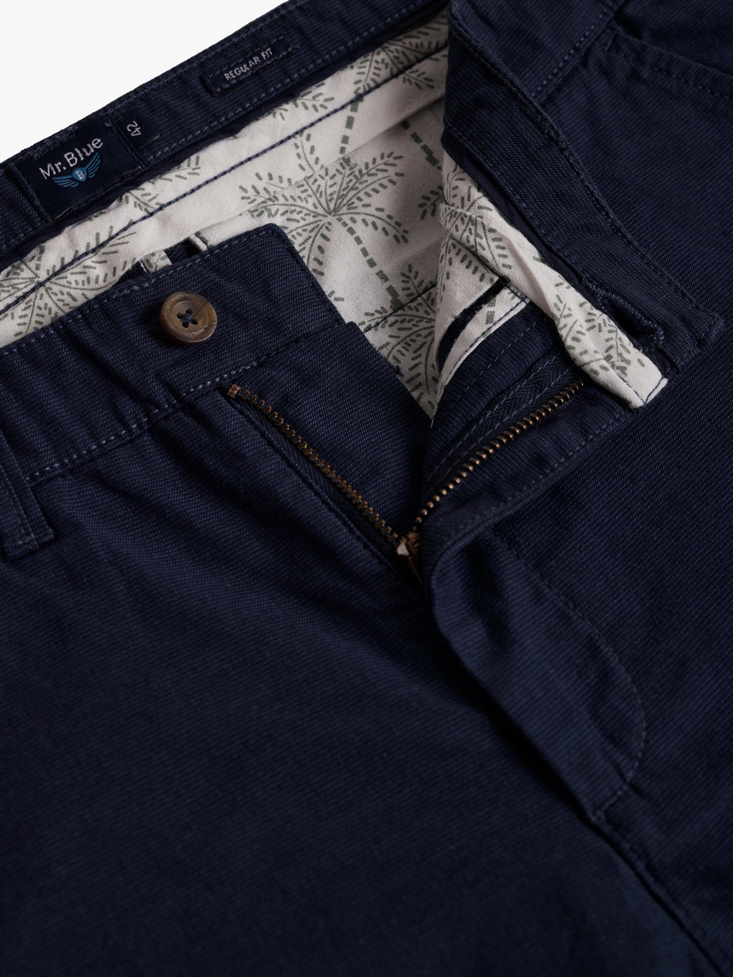 Calças Chinos Regular Fit Azuis Mr. Blue