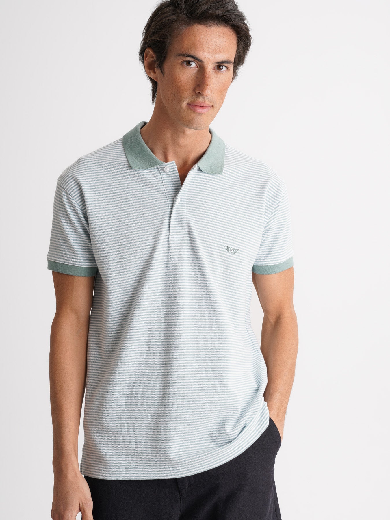 Polo Regular Fit Piquet Azul Mr. Blue
