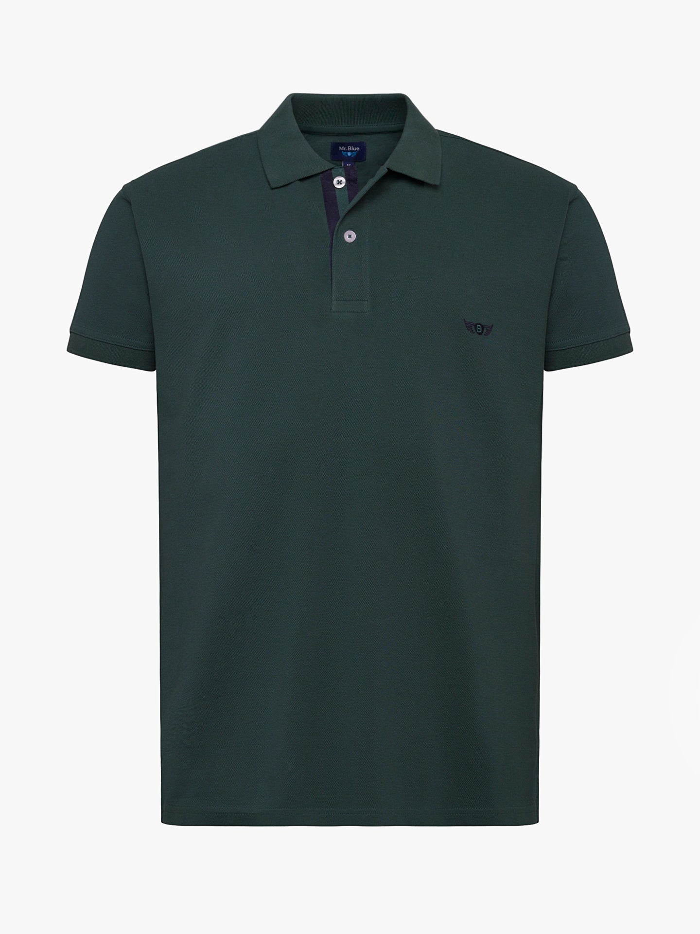 Polo Regular Fit Piquet Verde Mr. Blue