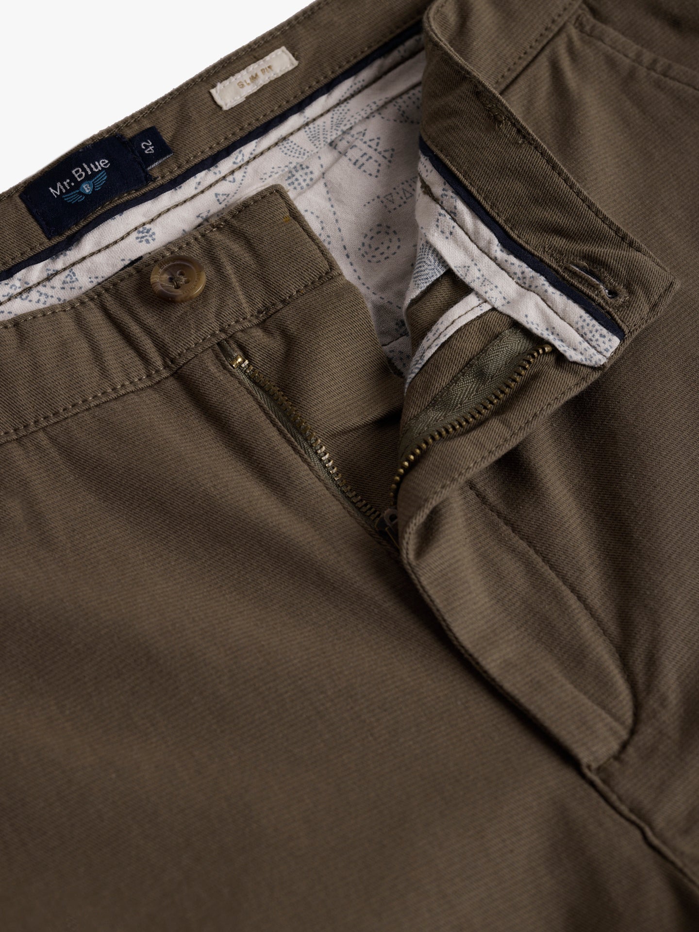 Calças Chinos Slim Fit Azuis Mr. Blue