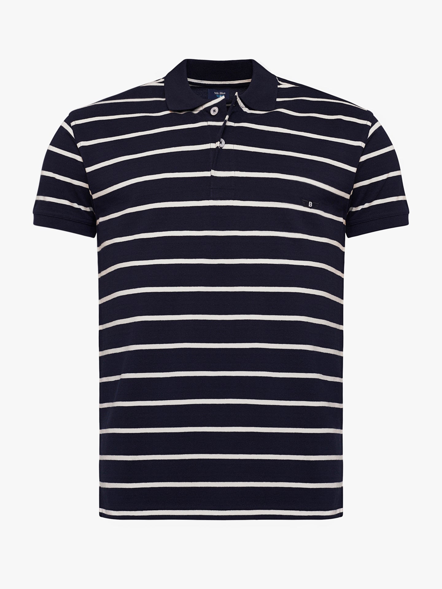 Polo Regular Fit Piquet Azul Mr. Blue