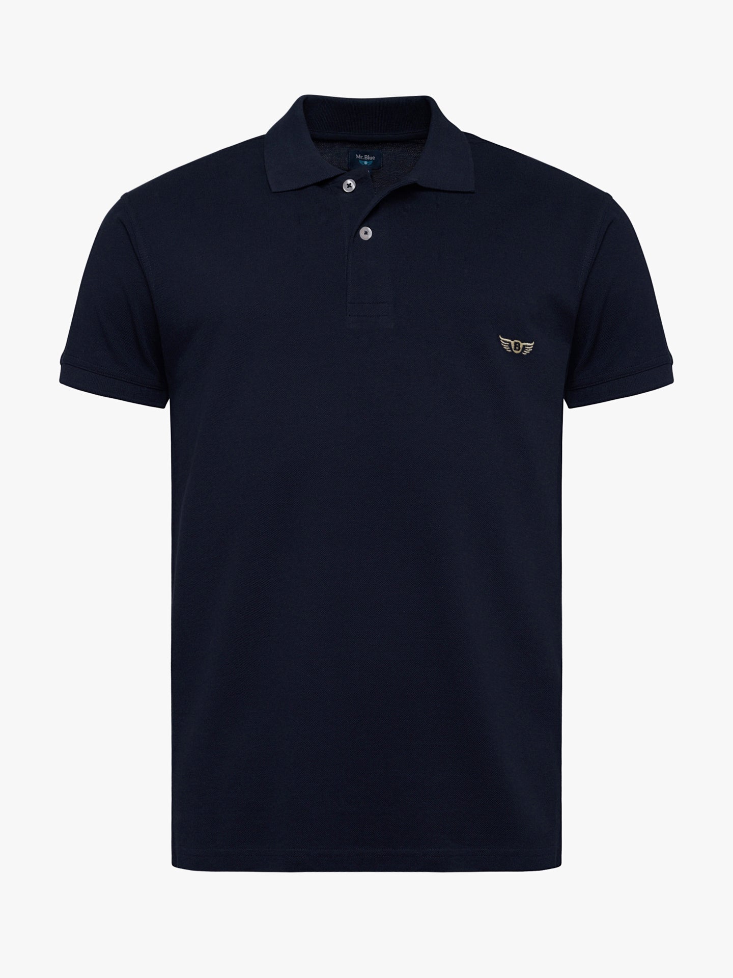 Polo Regular Fit Piquet Azul Mr. Blue