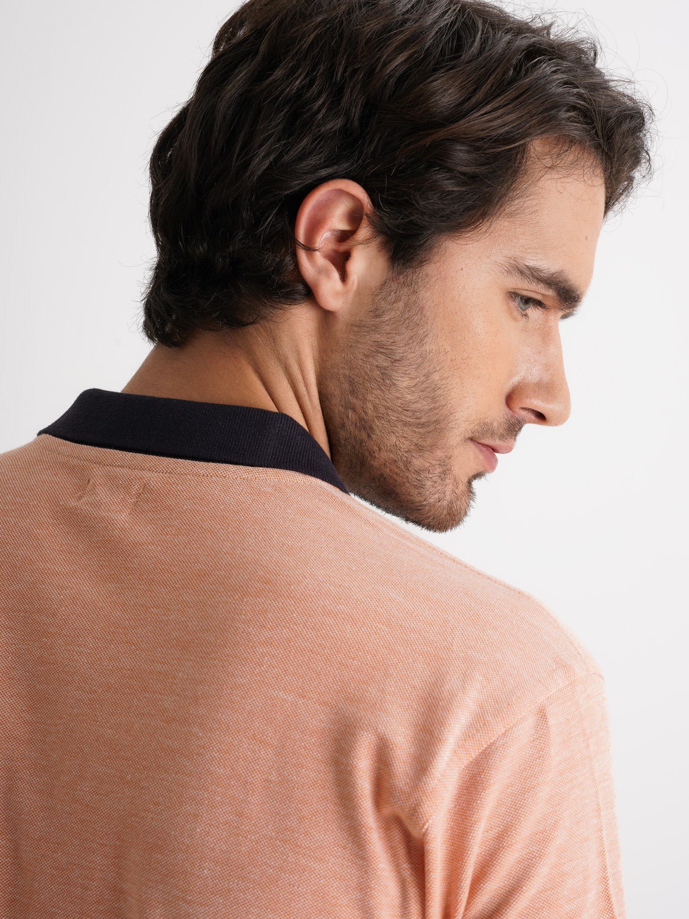 Polo Regular Fit Piquet Laranja Mr. Blue