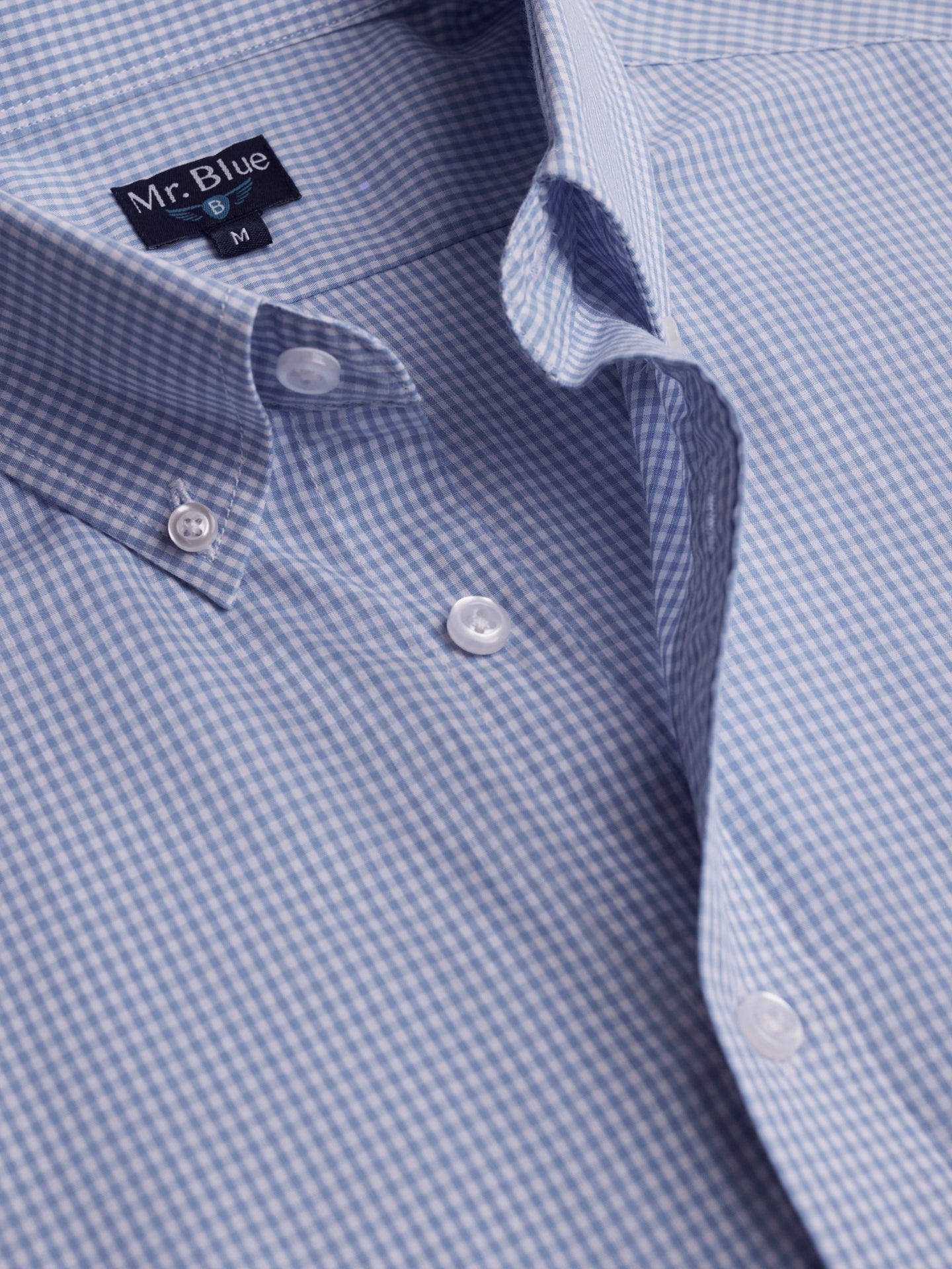 Camisa Regular Fit Popeline Azul Mr. Blue