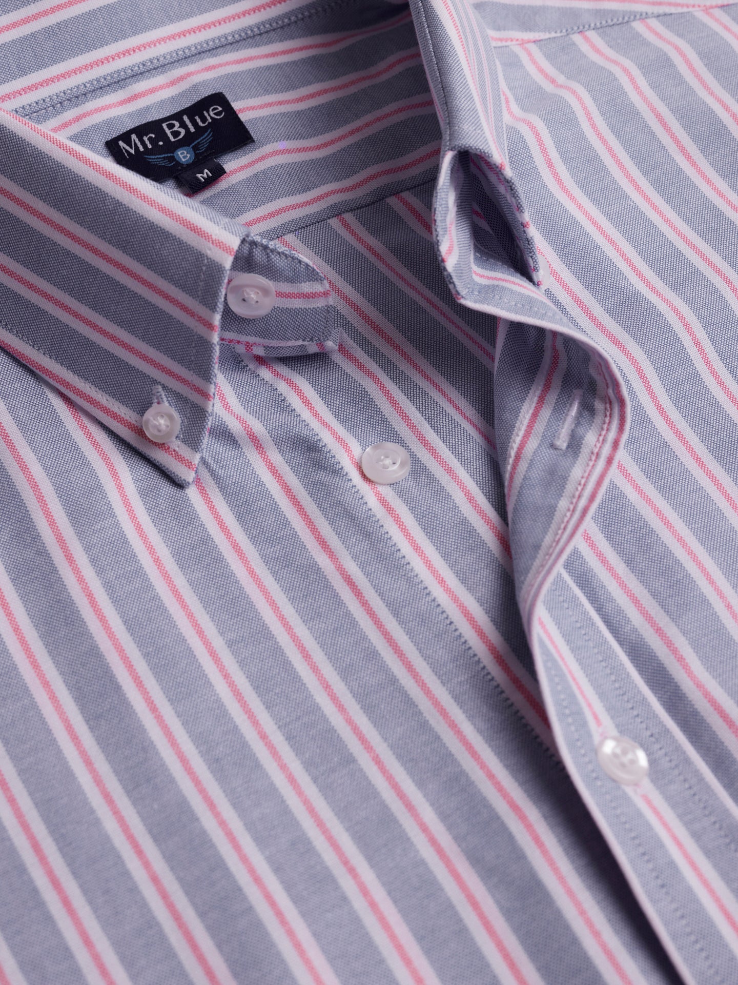 Camisa Regular Fit Oxford Azul Mr. Blue