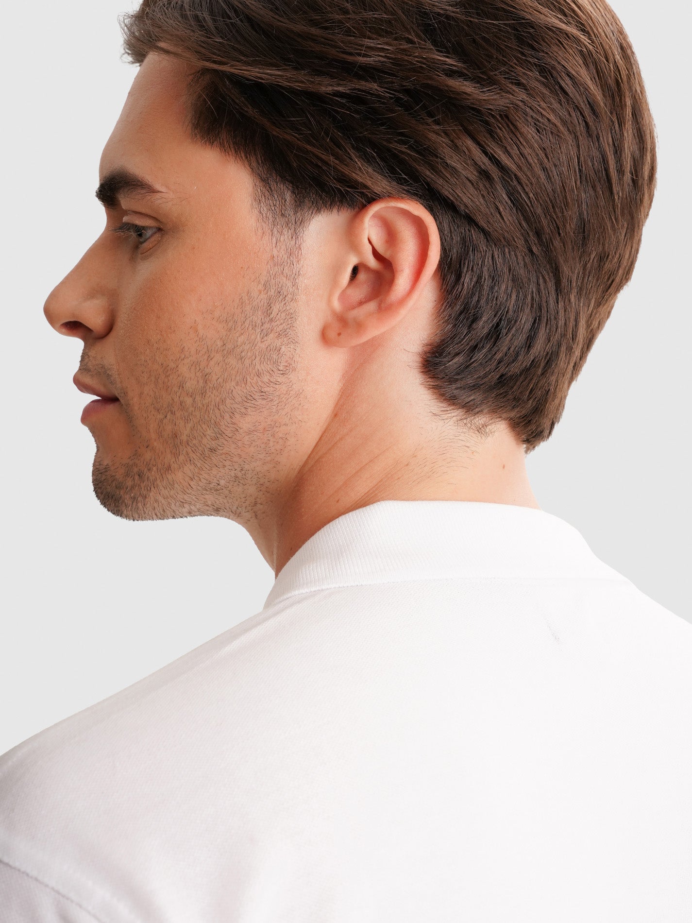 POLO BRANCO MANGA CURTA REGULAR FIT MR. BLUE