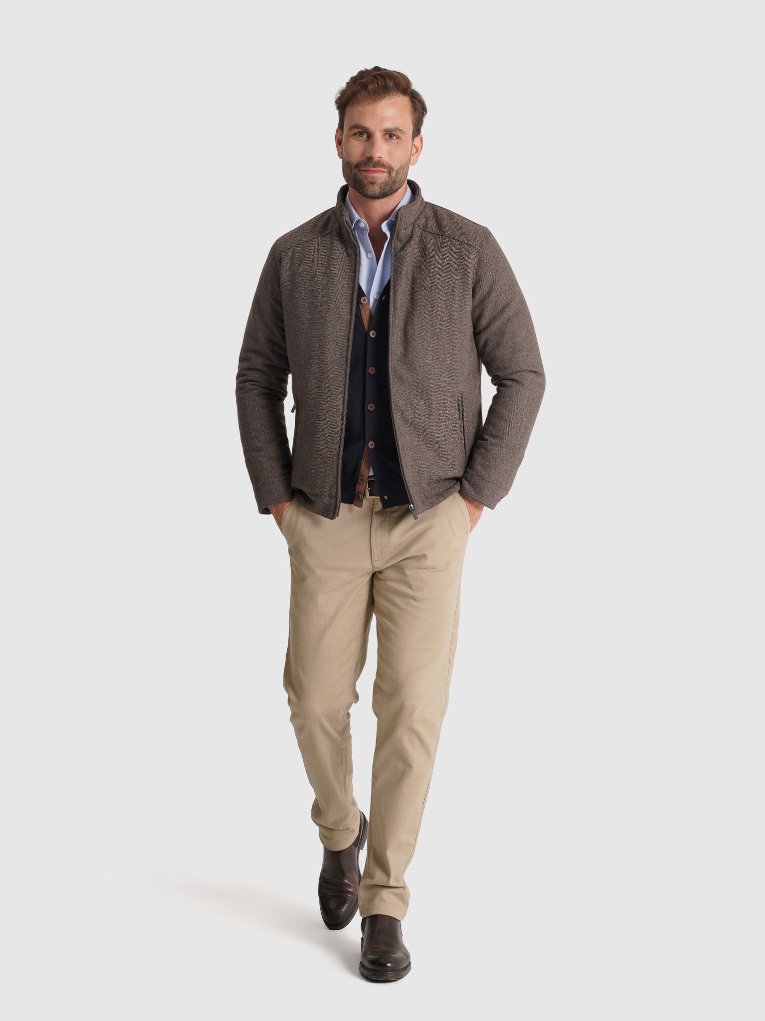 BLUSÃO CASTANHO REGULAR FIT MR. BLUE