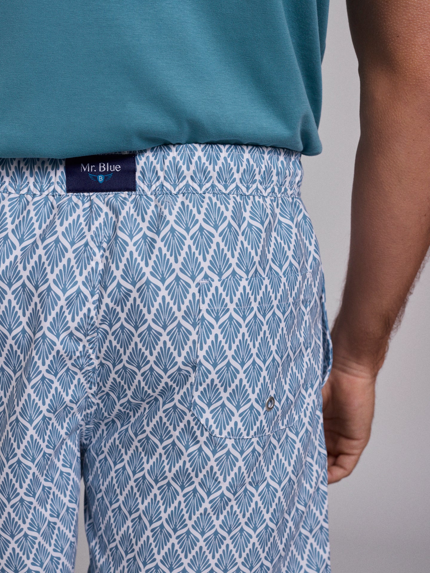 FATO BANHO AZUL REGULAR FIT MR. BLUE