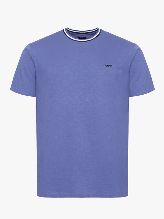 T-SHIRT AZUL MANGA CURTA REGULAR FIT MR. BLUE