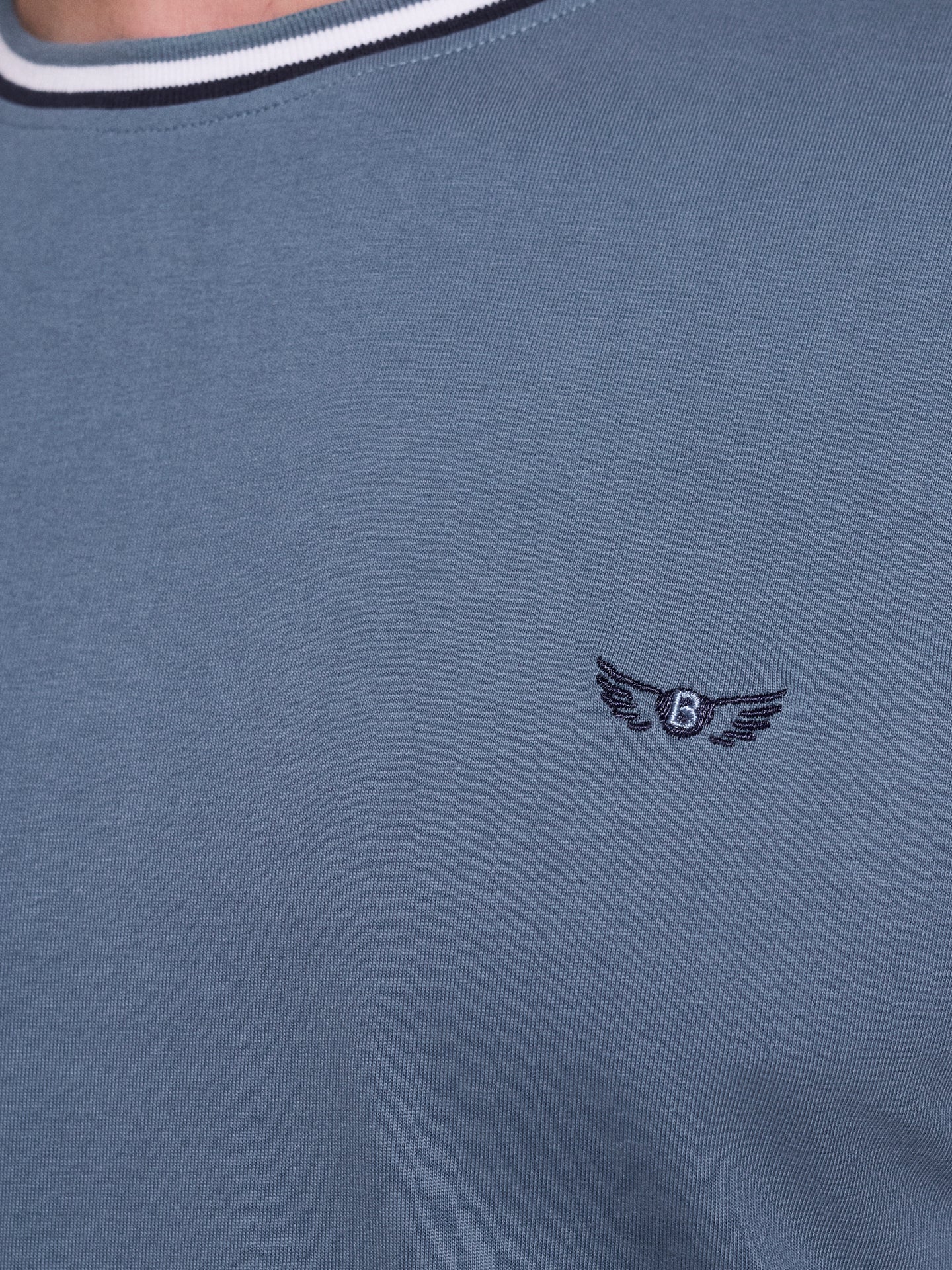 T-SHIRT ALGODÃO VERDE MANGA CURTA REGULAR FIT MR. BLUE