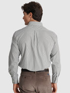 CAMISA ALGODÃO VERDE MANGA COMPRIDA REGULAR FIT MR. BLUE