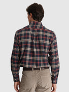 CAMISA FLANELA AZUL MANGA COMPRIDA REGULAR FIT MR. BLUE