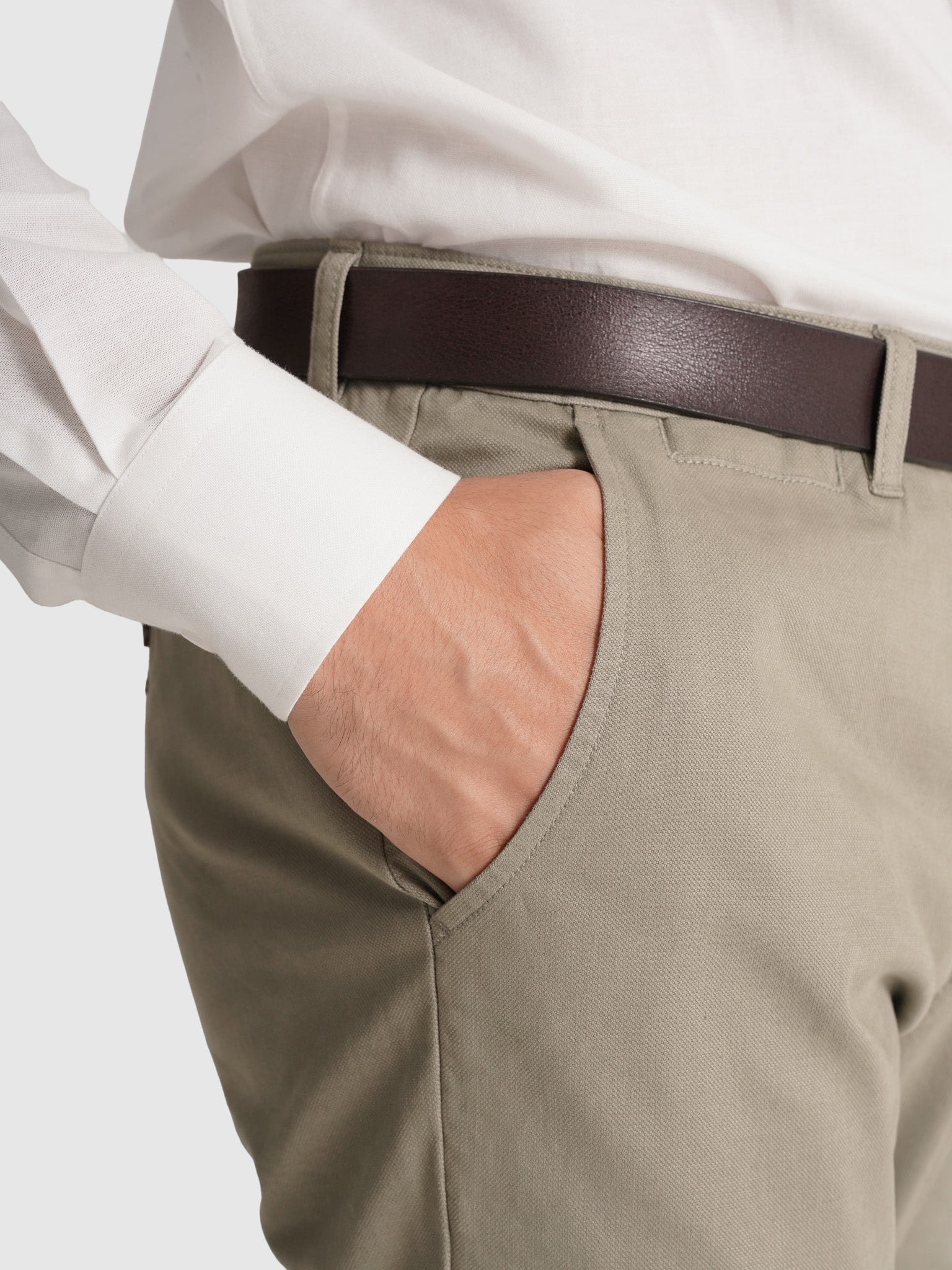 CALÇAS ALGODÃO VERDES REGULAR FIT MR. BLUE