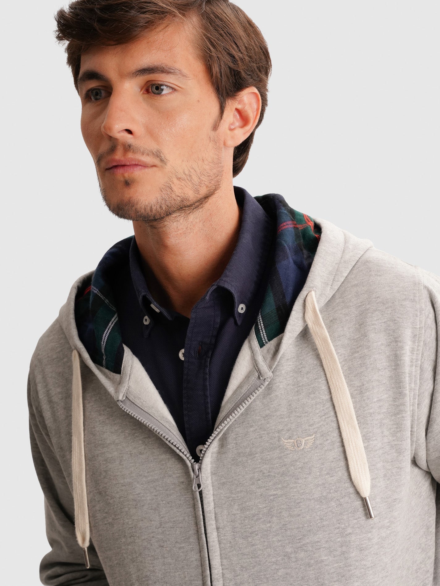 HOODIE CINZENTO REGULAR FIT MR. BLUE