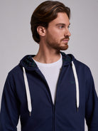 HOODIE ALGODÃO AZUL MANGA COMPRIDA REGULAR FIT MR. BLUE