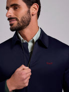 BLUSÃO AZUL REGULAR FIT MR. BLUE