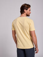 T-SHIRT ALGODÃO AMARELA MANGA CURTA REGULAR FIT MR. BLUE