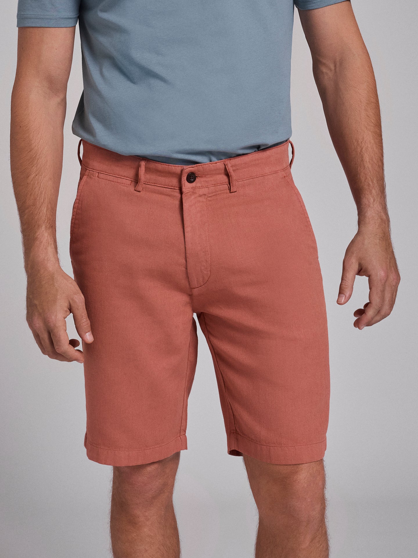 BERMUDA LINHO ROSAS REGULAR FIT MR. BLUE