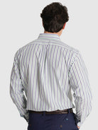 CAMISA ALGODÃO AZUL MANGA COMPRIDA REGULAR FIT MR. BLUE