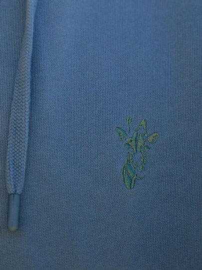 HOODIE ALGODÃO AZUL MANGA COMPRIDA REGULAR FIT MR. BLUE