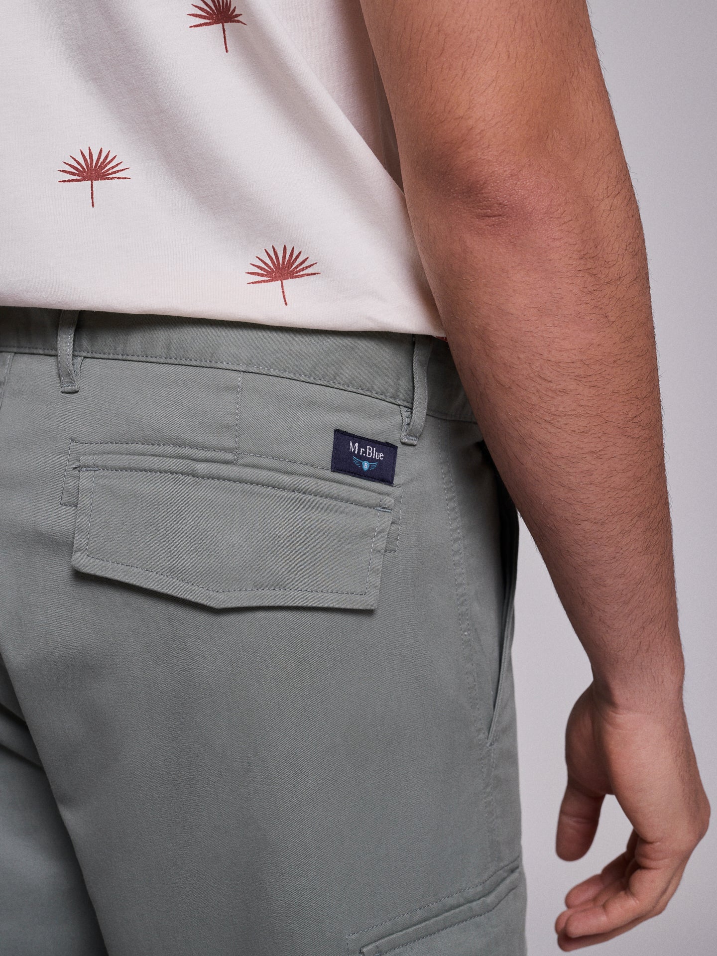 BERMUDA ALGODÃO VERDES REGULAR FIT MR. BLUE