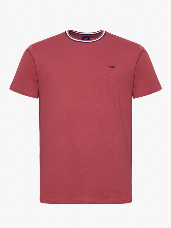 T-shirt Bordeaux Manga Curta Regular Fit