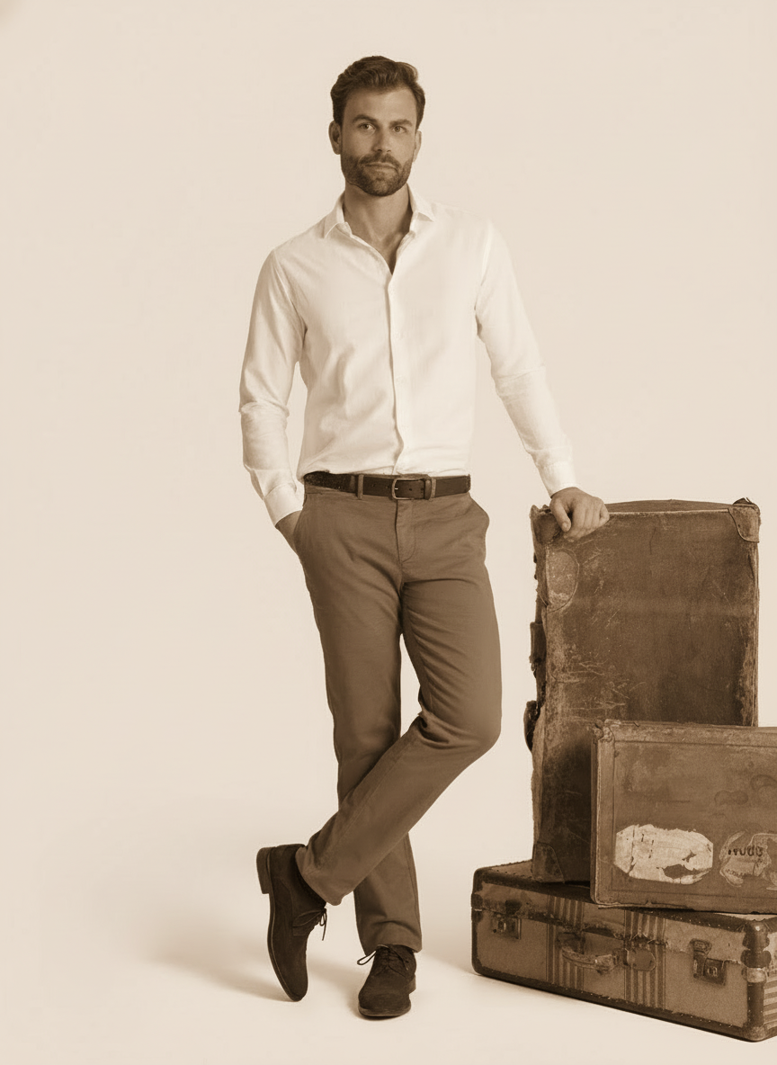 Mr. Blue Promoções até -50% em toda a coleção. Descontos calças maculinas Mark bellucci de Outono inverno