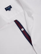 CAMISA ALGODÃO BRANCA MANGA COMPRIDA SLIM FIT MR. BLUE