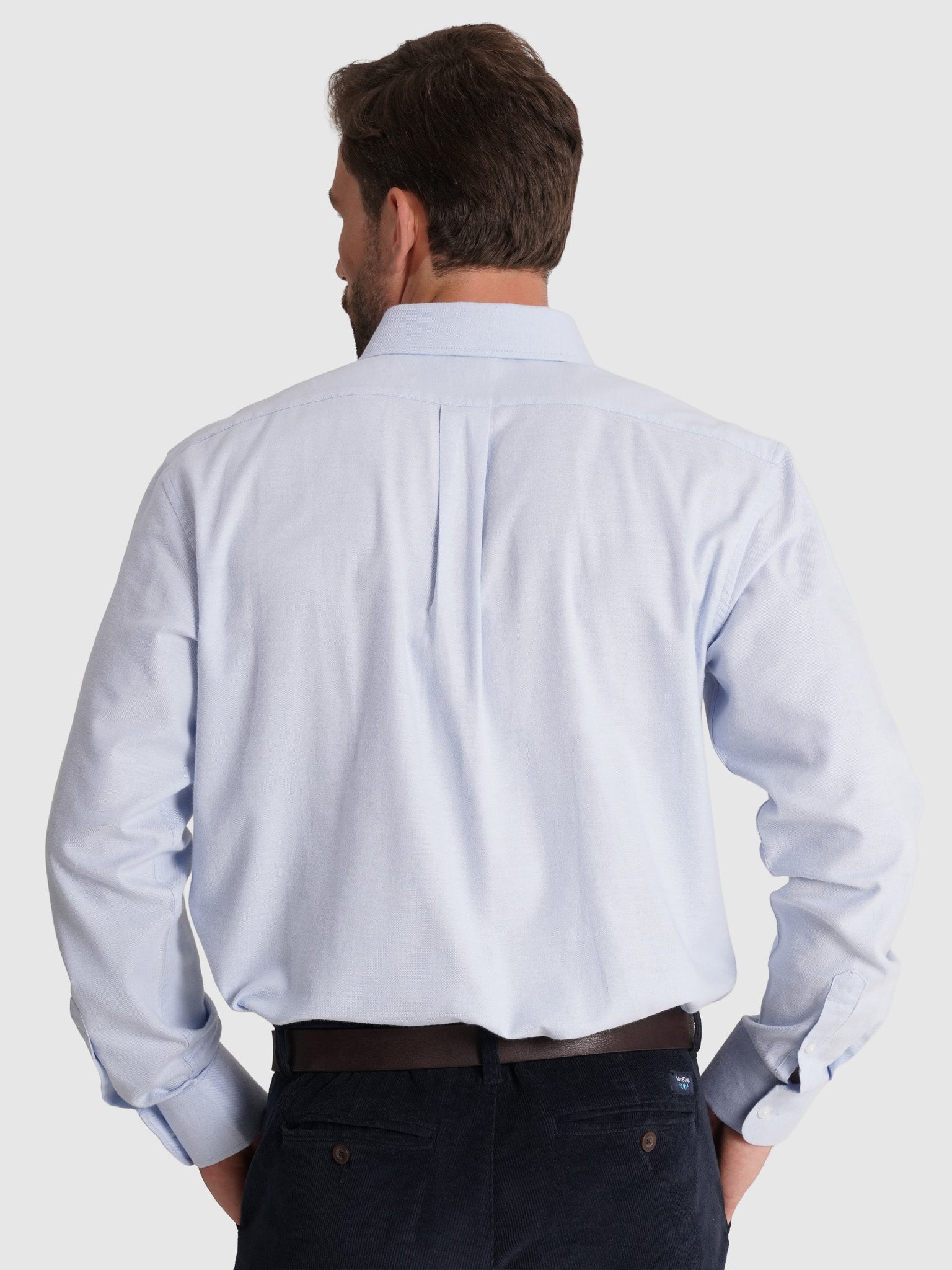 CAMISA FLANELA AZUL MANGA COMPRIDA REGULAR FIT MR. BLUE