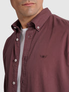 CAMISA ALGODÃO ROSA MANGA COMPRIDA REGULAR FIT MR. BLUE