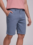 BERMUDA LINHO AZUIS REGULAR FIT MR. BLUE