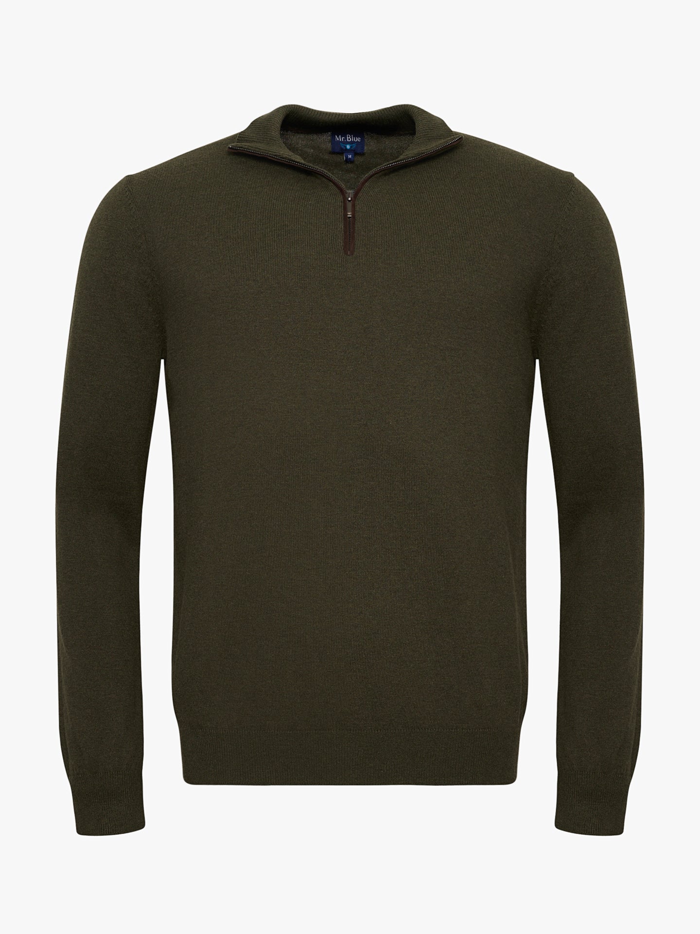PULLOVER FINO VERDE MANGA COMPRIDA REGULAR FIT MR. BLUE