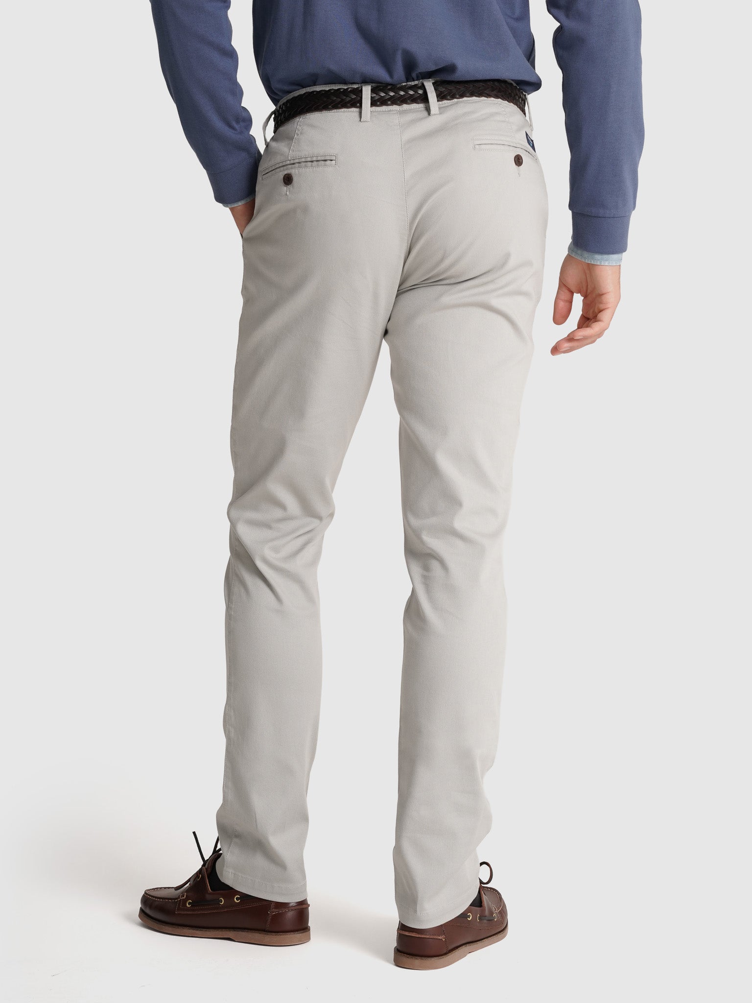 CALÇAS ALGODÃO CINZENTAS SLIM FIT MR. BLUE