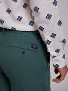 BERMUDA LINHO VERDES REGULAR FIT MR. BLUE