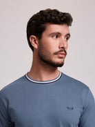 T-SHIRT ALGODÃO VERDE MANGA CURTA REGULAR FIT MR. BLUE