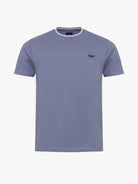 T-SHIRT ALGODÃO AZUL MANGA CURTA REGULAR FIT MR. BLUE