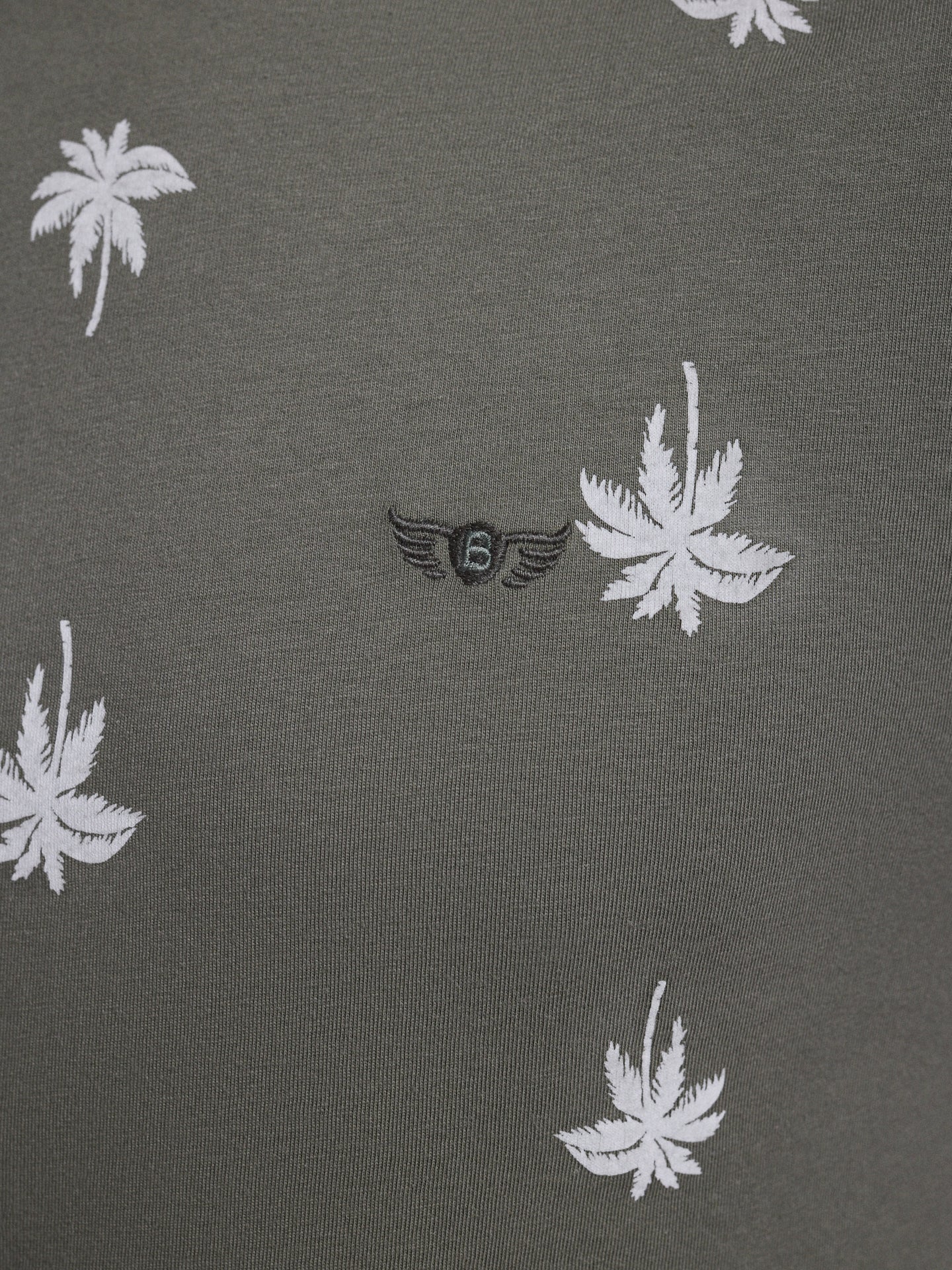 T-SHIRT ALGODÃO VERDE MANGA CURTA REGULAR FIT MR. BLUE