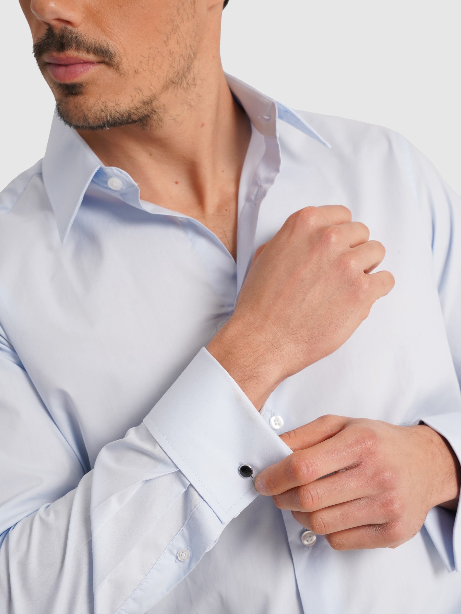 CAMISA POPELINE AZUL MANGA COMPRIDA CLASSIC FIT MR. BLUE