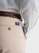 CALÇAS BEGES SLIM FIT MR. BLUE