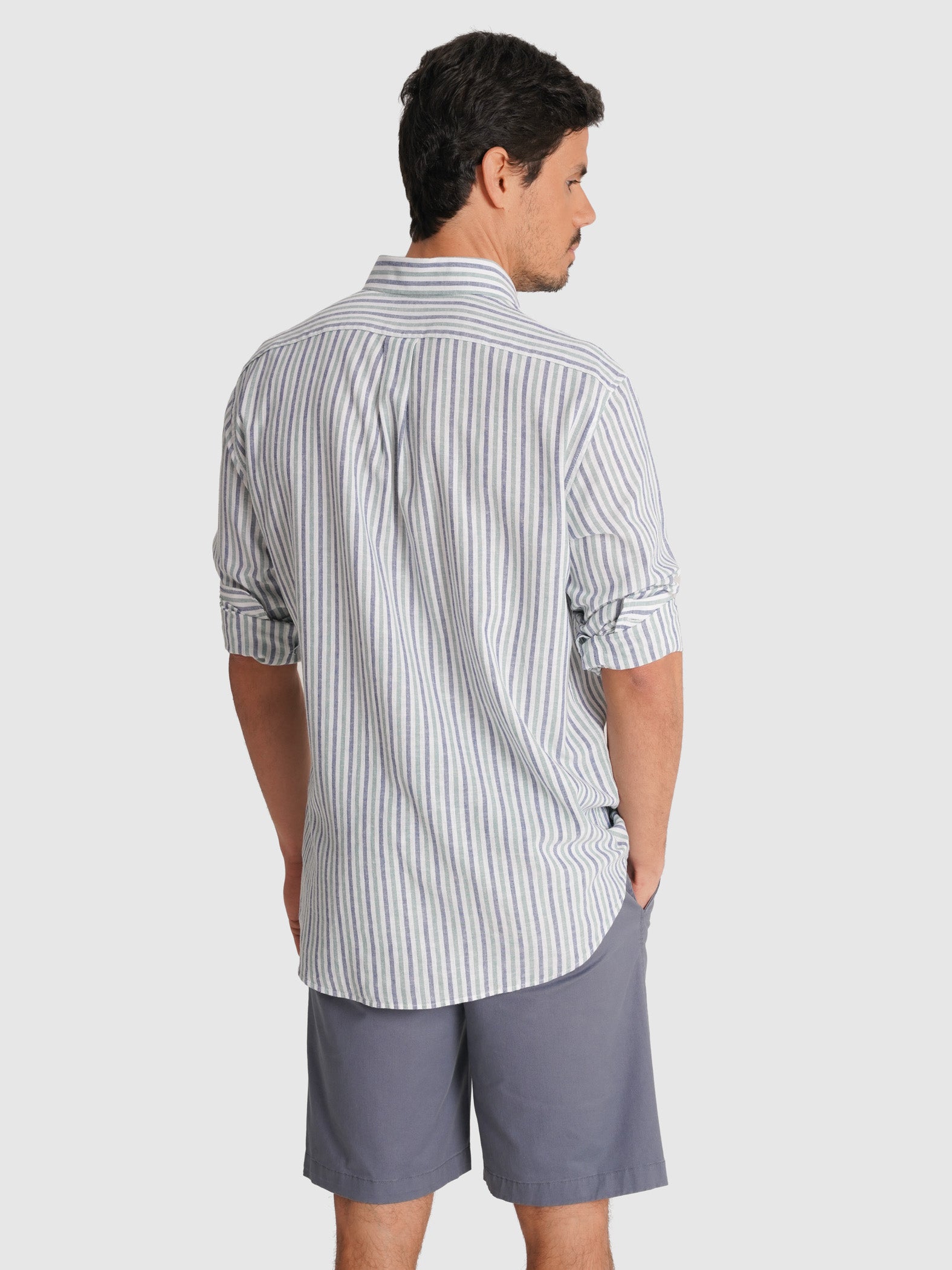 CAMISA VERDE MANGA COMPRIDA REGULAR FIT MR. BLUE