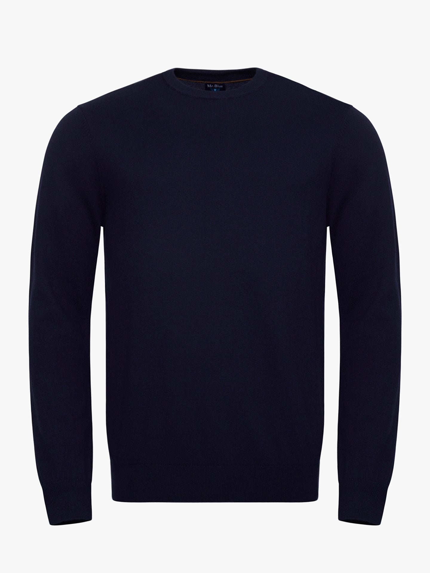 Pullover Algodão Azul Manga Comprida Regular Fit Mr. Blue