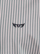 CAMISA ALGODÃO VERDE MANGA COMPRIDA REGULAR FIT MR. BLUE