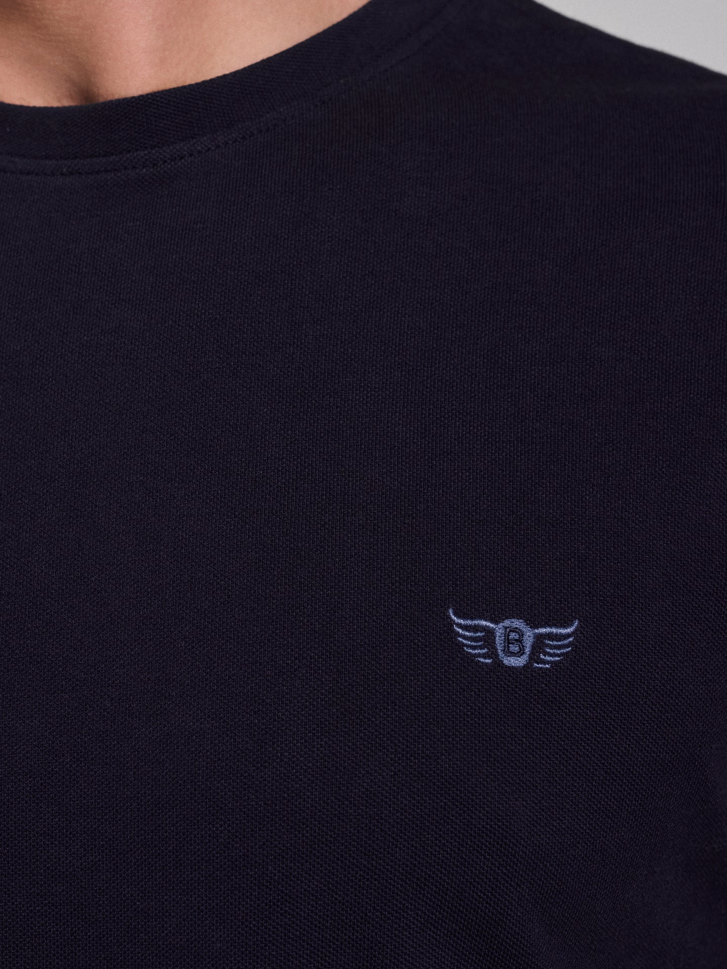 T-SHIRT ALGODÃO AZUL MANGA CURTA REGULAR FIT MR. BLUE