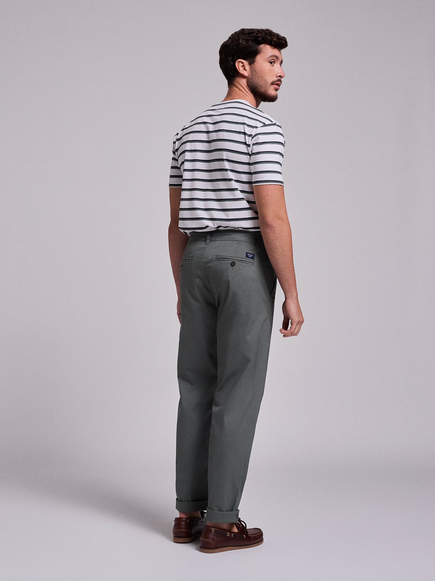 CALÇAS ALGODÃO VERDES REGULAR FIT MR. BLUE