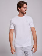 T-SHIRT ALGODÃO BRANCA MANGA CURTA REGULAR FIT MR. BLUE